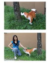 マーキングするブルドッグ / Peeing BulldogFRP 耐水 軽い 強い 屋外用塗装 ガーデンファニチャー 置物 インテリア オブジェ 送料無料