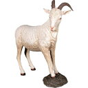 雄ヤギ・クリーム / Billy GoatFRP 耐水 軽い 強い 屋外用塗装 ガーデンファニチャー 店舗 イベント 置物 インテリア オブジェ 送料無料