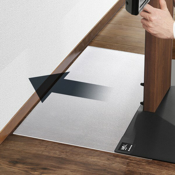 WALLインテリアテレビスタンドV3ロータイプ専用 ポリカーボネートフロアシート テレビ台 テレビスタンド 部品 パーツ フローリング 床保護パネル 床 シート 傷防止 キズ防止 汚れ防止 保護 WALLオプション