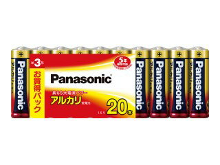 パナソニック アルカリ乾電池 ≪単三形20本パック≫ LR6XJ/20SW (ばらしてのメール便発送) パナソニック アルカリ乾電池 ≪単三形20本パック≫ LR6XJ/20SW (ばらしてのメール便発送)