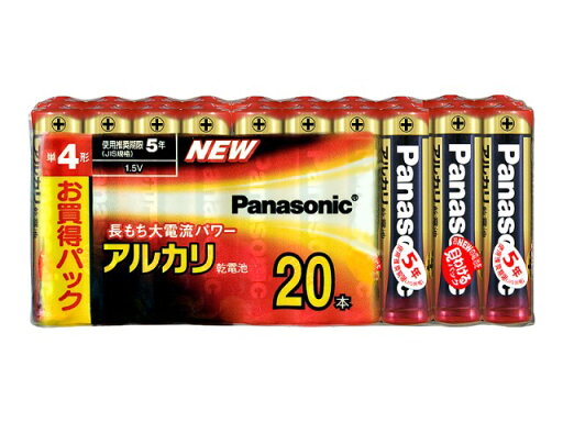 パナソニック アルカリ乾電池≪単四形20個パック≫LR03XJ/20SW パナソニック アルカリ乾電池≪単四形20個パック≫LR03XJ/20SW