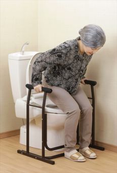 トイレでの立ったり座ったりをサポートとするトイレセーフティーロール
