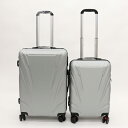 ヒロ TSA LOCK 軽量樹脂製キャリーケース USD05 Eタイプ S&Mセットの2個セット 超軽量 高強度 360℃静音キャスター使用 ABS樹脂製(4)