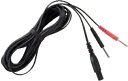 伊藤超短波 AT-mini Personal 用電極コード〈2m・B タイプ・黒〉012769 メール便(2)