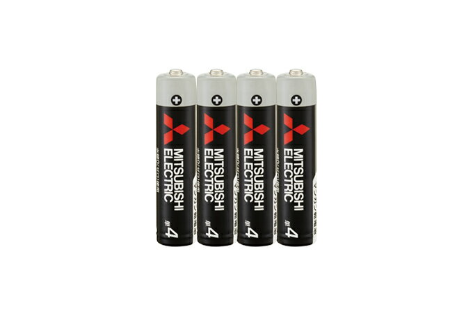 三菱 マンガン乾電池　黒（単4形 4本パック）R03UD/4S メール便発送