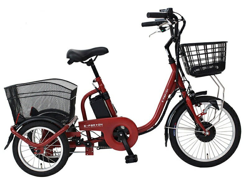 ミムゴ　E-PARTON　イーパートン ロータイプ電動アシスト三輪自転車　BEPN18　　メーカー直送　北海道・離島は送料別途　日時指定はお受けできません