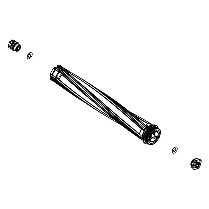 シャープ　掃除機用　回転ブラシ（ギアホルダー・キャップホルダー付） 適応機種：EC-AR10-B、EC-AR10-W、EC-AR11-B、EC-AR11-W、EC-AR8-B、EC-AR8-W、EC-AR9-B、EC-AR9-W、EC-KH9X-T、EC-KR2-B、EC-KR3-B、EC-Y50KR-B