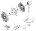 ツインバード工業　EF-E949　コアンダエア　アフターパーツ リモコン 図2 1