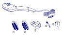 ツインバード工業　SA-4084 ハンディアイロン&スチーマー アフターパーツ　衣類ブラシ　図1