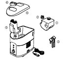 ツインバード工業　SK-4974、SK-4976、SK-D974用 パーソナル加湿器 アフターパーツ　給水タンク　図1