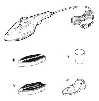 ツインバード工業　SA-4086　ハンディースチーマー　アフターパーツ　衣類ブラシ　図1
