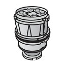 東芝 純正品 クリーナー 掃除機 VC-CL1600 VC-CL600 VC-CL6000BK VC-KSL60用 分離ネット 上 414A1445