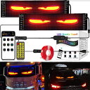 『楽天1位』デビルアイ led ライト 車 スクリーン トラック DIYテキストパターンダイナミックLEDスマートカラフルアイランプソフトスクリーン、車トラック窓用アプリコントロール付き、LED表示画面、ledテープライト