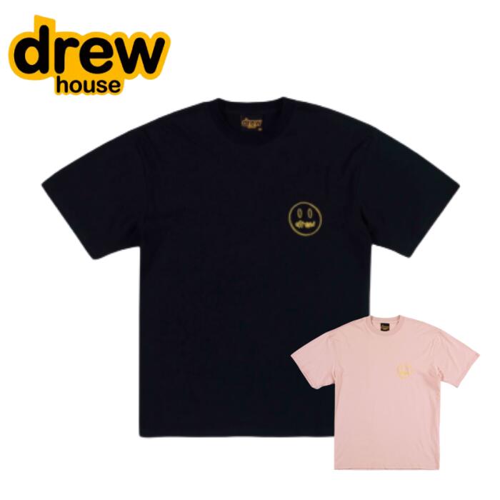 【drew house】ドリューハウス Tシャツ 半袖 Justin Bieber 男女兼用 ブラック ピンク 送料無料 並行輸入品