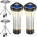 【2個セット・新登場】LED ランタン TOWAJI キャンプランタン・小型暖色懐中電灯・4つ点灯モード・2600mAH(180-370LM調節可能)・IPX4防水防塵・ランタン led 充電式・キャンプ ライト・超軽量92g・光