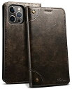 JCGOOD iPhone 13 Pro Max ケース 手帳型 カード収納 アイフォン13 Pro Max カバー 手帳 スタンド機能 マグネット式 本革 レ...