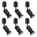 Pispoer ダクトレール用スポットライト - E26口金LED電球付き- 5.5W(ハロゲン電球60W相当)RA95 550LM 非調光 ビーム角90度-ダ...