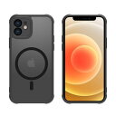 iPhone 12 mini ケース 半透明 pc 耐衝撃 Magsafe対応 マット感 軽量 薄型 米軍MIL規格 ストラップホール付き ワイヤレス充電対応 ...