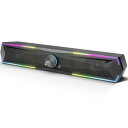 Kstime【最新Bluetooth5.4 & USBダイレクト】PCスピーカー サウンドバー 10W RGB ゲーミングスピーカー 六つのスピーカーユニット 二重対称インバーターチューブ ステレオ 大音量&豊かな低音 ラップ
