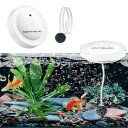 OMNIELEC エアーポンプ 釣り/浮かせるポンプ 水槽 ポンプ 【水槽に入れて使う】 全身防水 携帯式 USB-C磁気充電 電池内蔵 消音 25時間以上連続...