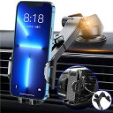 スマホホルダー 車 DOSILIO 車載ホルダー 安定性アップ 2in1 粘着ゲル吸盤&エアコン吹き出し口式兼用 片手操作 安定性拔群 車載スマホホルダー 伸縮...