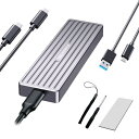 安心の日本企業 M.2 SSD NVME SATA 両対応 外付けケース 10Gbps データ転送 1000MB/s M-Key M&B Key 2242 2260 2280 USB-A USB-C USB3.2 Gen2 Type-C 放熱性 4TB 大容量拡張 外付ハードディスク x0200m (1個, x0200)