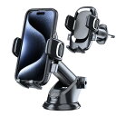 スマホスタンド 車 3 in 1 【PAMANZE 進化します360全方位回転底座&負荷防止です】 車載スマホホルダー エアコン吹き出し口&強力真空吸盤兼用です...