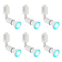 ダクトレール用スポットライト E11口金 カラー LED電球付き ライティングバー用スポットライト AMZKKR11W_S0511BD3_6 5W LEDスポットライト 青 ブルー カラー ダクトレール用器具 ホワイト 調光対応