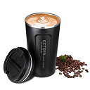 OCTERR マグカップ 保温 コーヒーカップ コンビニカップ 携帯マグ 保冷 タンブラー 真空断熱 ステンレス製 蓋付き 持ち運び 直接ドリップ プレゼントに...