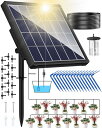 NFESOLAR 自動散水タイマー 自動水やり 植物 自動 給水器 15鉢対応可能 給水システムタイマー装置 留守 自動水やり ビオトープ ドリップ散水システム盆栽 水やり当番 庭園 花植 木鉢 ガーデニ