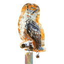 OFFO 鳥よけ 鳩よけグッズ フクロウ型 見る角度によるフクロウの表情が異なることで鳥を遠ざけます フン害防止 吊り下げ式 景観を損なわずハトなどの害鳥による...