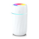 加湿器 卓上 小型 超音波式 静音 【2024冬モデル・ 2つ加湿モード】 卓上加湿器 USB 給電式 300ml 大容量 自動電源オフ 節電 7色LEDライト...