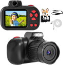CIMELR キッズカメラ 子供用 トイカメラ 4800万画素 1080P HD 動画 2.4インチIPS 画面/32GBメモリーカード付き/USB充電/オートフォーカス 4 5 6 7 8 9歳女の子 男の子デジタルカメラ おもちゃ 人気子ども