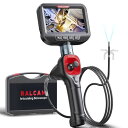 Ralcam先端可動式ファイバースコープ 6.2mm極細いスコープカメラ 4.3インチIPS液晶モニター 検査カメラ IP67防水 配管カメラ 360°四方向回転 工業用内視鏡カメラ 高輝度LEDライト付き 自動車 精密