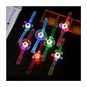 キッズおもちゃ Led 光る指輪 ブレスレット 光る リング オモチャ 回転可能 光り物玩具 ライブ コンサート 縁日おもちゃ 文化祭 子供会 花火大会ハロウィ...
