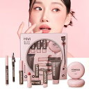HiVi メイクアップセット 化粧品セット 9点入り (ファンデーション×1 ,コンパクトパウダー×1,アイライナー×1, 眉ペン×1,マスカラ ×1,口紅×4)フル美容メイクアップ化粧品セット 長
