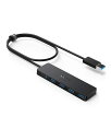 Anker USB3.0 ウルトラスリム 4ポートハブ USB ハブ 60cm ケーブル 5Gbps高速転送 バスパワー 軽量 コンパクト MacBook/iM...