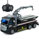 Tcvents ラジコンカー トラック おもちゃ レッカー車 トレーラー 車 おもちゃ 荷台 クレーン 建設車両 工事車両 作業車両 おもちゃ 砂場 砂遊び 男の子 女の子 誕生日 プレゼント クリスマス