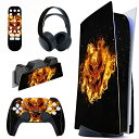PlayVital ps5コンソールディスクエディションに対応用カスタムステッカー、ps5コントローラー&充電ステーション&ヘッドセット&メディアリモート用ps...