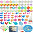 Funk Doggie 金魚すくい おもちゃ 縁日すくい うき金魚 150個セット ポイ シミュレーションミニ金魚 水に浮く お祭り おうち縁日セット 装飾 夏祭り 景品 セット おうちでスーパーボールすくい