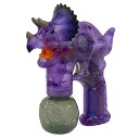 【 縁日 景品 玩具 シャボン玉 】突撃! トリケラ しゃぼん玉 景品玩具 光る 恐竜 トリケラトプス バブルガン シャボン玉 電動 音 光 景品 おもちゃ お...