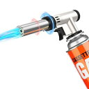 【2025革新モデル】 ガスバーナー トーチバーナーPvmn 900℃〜1300℃ 炙り 逆さ使用可能 風防 キャンプ 炙り調理 BBQ/料理 お菓子作り 炭火...