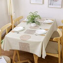 Neskatu テーブルクロス ビニール おしゃれ テーブルカバー 撥水 PVC 長方形 正方形 tablecloth 汚れ防止 防水 防油 北欧 テーブルマット 図形柄 140×180CM