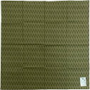 大判 ハンカチ 矢絣 緑 綿 100% 53cm x 53cm 日本製 和風 和柄 日本 吉祥模様 縁起物 魔よけ 侍 メンズ 厚手 コットンハンカチ レトロ お洒落 大正ロマン 男女兼用 着物 浴衣 和装 バンダナ ミニ