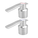 uxcell 蛇口レバーハンドル シングルレバーハンドルノブ 置換 ユニバーサル 直径29 mm 2個