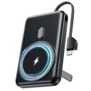 【16000mAh大容量・ワイヤレス充電 】 モバイルバッテリー 大容量 軽量 小型 急速充電 PD20W/22.5W対応 スマホ充電器 携帯充電器 マッグネット式 4台同時充電可能 iPhone/iPad/Androidに適合する LEDデ