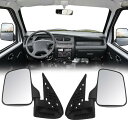 Veenkeny 適用ス ダイハツ ハイゼット サイドミラー 軽自動車 左右セット S100P S200P 交換用 補助ミラー 車 助手席側 運転席側 社外品