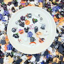 ハロウィン デコパーツ 100個セット 3D 立体 可愛い おばけ カボチャ 猫 DIY材料 携帯ケース アクセサリー ジェルネイル レジン 封入 ネイルパーツ デコパーツ 大きい ハンドメイド DIYジュエリ
