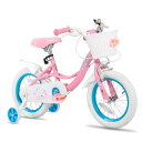 STITCH 子供用自転車 Fairy(フェアリー) 12、14、16、18インチ 前カゴ ベル 補助輪付き キッズバイク ジュニア用 バランス感覚 お祝い プレゼント ギフト かわいい 女の子 男の子 ピンク パープ(4)