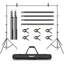 EMART 背景スタンド 300x360cm 高さ、幅調節可能 撮影スタンド 撮影用 背景スタンドセット グリーンバックスタンド 写真撮影用 人物 商品 ビデオ...